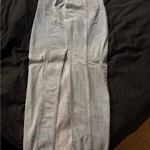 Stylish Light Blue Denim Skirt